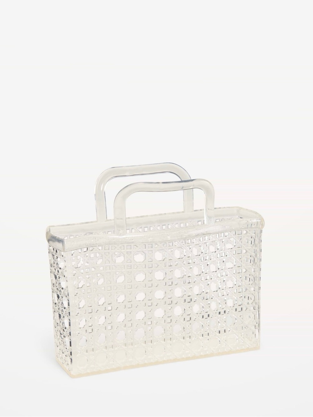 Old Navy Jelly Mini Tote Bag Transparent/Clear